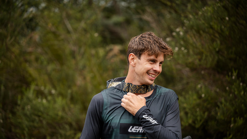 Szymon Godziekn in Leatt MTB kit