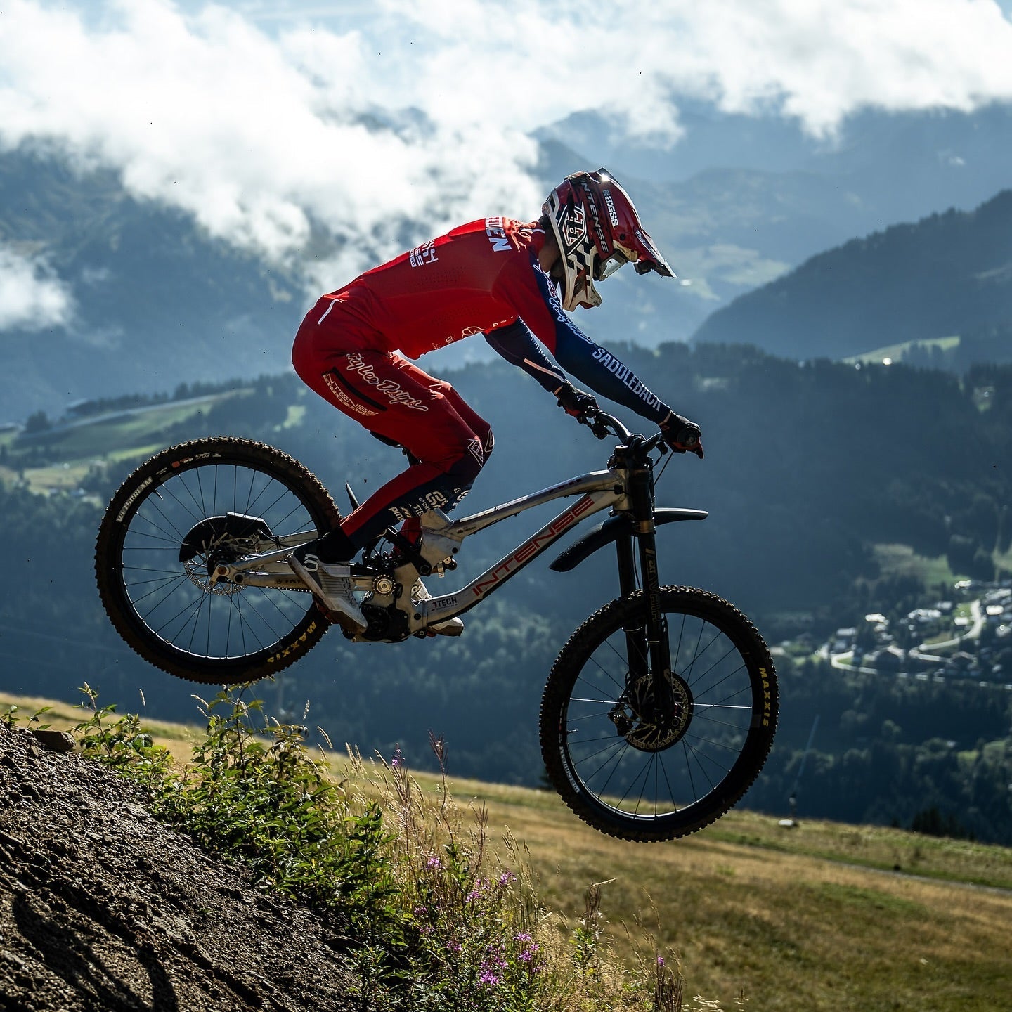 Joe Breeden riding a mountain bike.